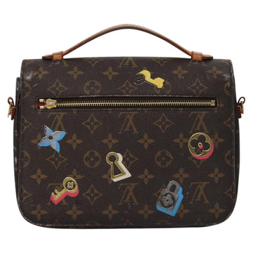 LOUIS VUITTON Monogram Lovelock Pochette Metis Hand Bag 2way M44366 Auth 114916 - 0