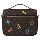 LOUIS VUITTON Monogram Lovelock Pochette Metis Hand Bag 2way M44366 Auth 114916-2