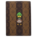 LOUIS VUITTON Monogram Stripe NIGO Quverture Carnet Cover GI0720 Auth 114929SA-13