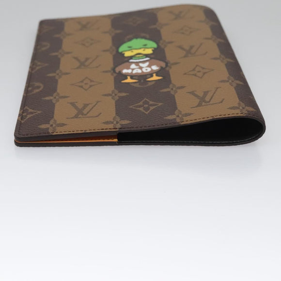 LOUIS VUITTON Monogram Stripe NIGO Quverture Carnet Cover GI0720 Auth 114929SA