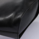 Salvatore Ferragamo Shoulder Bag Leather Black Gold Auth 114930-12