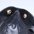 Salvatore Ferragamo Shoulder Bag Leather Black Gold Auth 114930-17