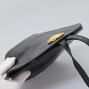 Salvatore Ferragamo Shoulder Bag Leather Black Gold Auth 114930-6