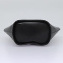 Salvatore Ferragamo Shoulder Bag Leather Black Gold Auth 114930-9