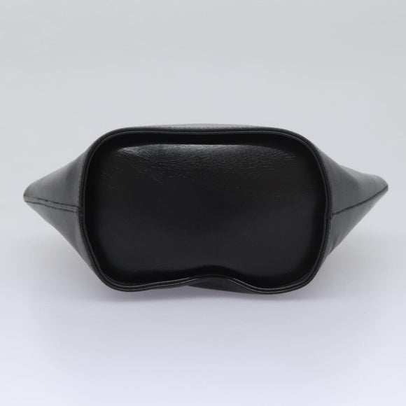 Salvatore Ferragamo Shoulder Bag Leather Black Gold Auth 114930