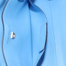 Salvatore Ferragamo Gancini Shoulder Bag Leather Blue Gold Auth 114931V-21