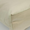 PRADA Tote Bag Nylon Ivory Silver Auth 114933-13