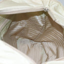 PRADA Tote Bag Nylon Ivory Silver Auth 114933-18