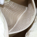 PRADA Tote Bag Nylon Ivory Silver Auth 114933-20