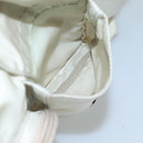 PRADA Tote Bag Nylon Ivory Silver Auth 114933-23