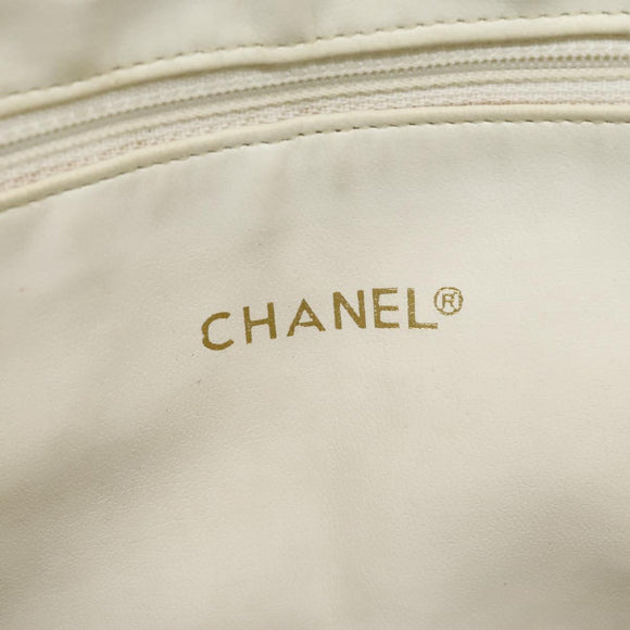 CHANEL Chain Shoulder Bag Canvas Red Gold CC Auth 114940