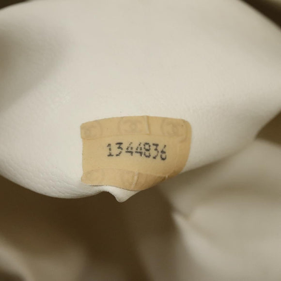 CHANEL Chain Shoulder Bag Canvas Red Gold CC Auth 114940