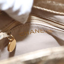 CHANEL Matelasse Shoulder Bag Lamb Skin Gold CC Auth 114942A-18