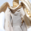 CHANEL Matelasse Shoulder Bag Lamb Skin Gold CC Auth 114942A-20