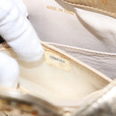 CHANEL Matelasse Shoulder Bag Lamb Skin Gold CC Auth 114942A-11