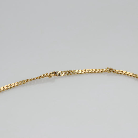 CELINE Shoulder Bag Leather Green Gold Auth 114967V