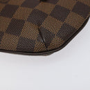 LOUIS VUITTON Damier Ebene Manosque GM Accessory Pouch N51120 LV Auth 114977-10