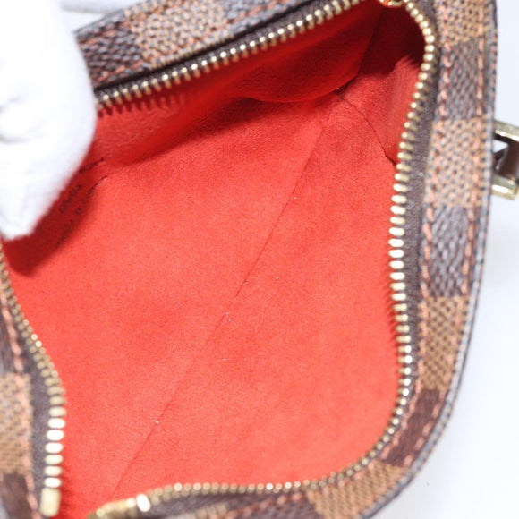 LOUIS VUITTON Damier Ebene Manosque GM Accessory Pouch N51120 LV Auth 114977