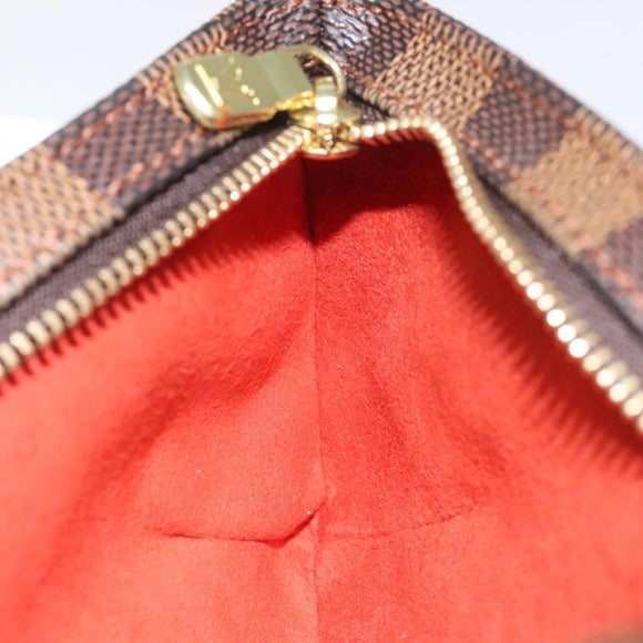 LOUIS VUITTON Damier Ebene Manosque GM Accessory Pouch N51120 LV Auth 114977