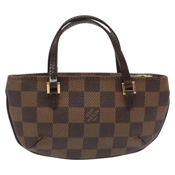 LOUIS VUITTON Damier Ebene Manosque GM Accessory Pouch N51120 LV Auth 114977
