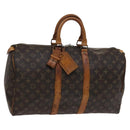 LOUIS VUITTON Monogram Keepall 45 Boston Bag M41428 LV Auth 114982-1