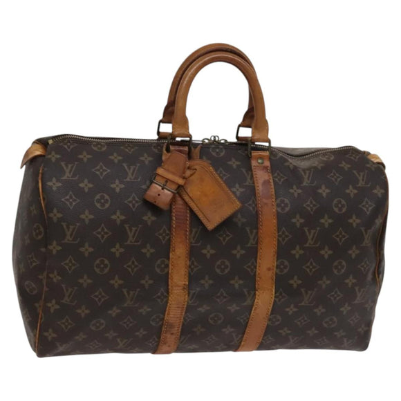 LOUIS VUITTON Monogram Keepall 45 Boston Bag M41428 LV Auth 114982