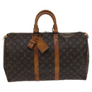 LOUIS VUITTON Monogram Keepall 45 Boston Bag M41428 LV Auth 114982-13