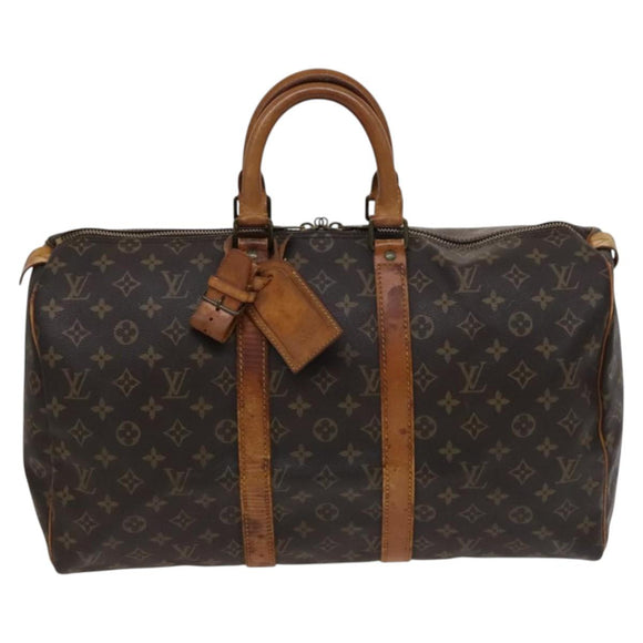 LOUIS VUITTON Monogram Keepall 45 Boston Bag M41428 LV Auth 114982
