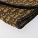 Christian Dior Trotter Canvas Shoulder Bag Brown Auth 114998-14