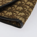 Christian Dior Trotter Canvas Shoulder Bag Brown Auth 114998-15