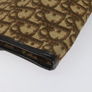 Christian Dior Trotter Canvas Shoulder Bag Brown Auth 114998-17
