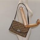 Christian Dior Trotter Canvas Shoulder Bag Brown Auth 114998-20