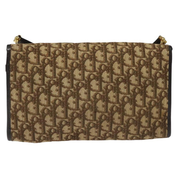 Christian Dior Trotter Canvas Shoulder Bag Brown Auth 114998 - 0