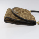 Christian Dior Trotter Canvas Shoulder Bag Brown Auth 114998-3