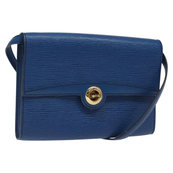 LOUIS VUITTON Epi Pochette Arche Shoulder Bag Blue M52575 LV Auth 115007