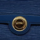 LOUIS VUITTON Epi Pochette Arche Shoulder Bag Blue M52575 LV Auth 115007-14
