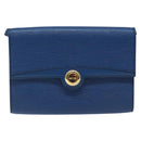 LOUIS VUITTON Epi Pochette Arche Shoulder Bag Blue M52575 LV Auth 115007-13
