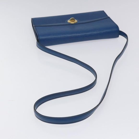 LOUIS VUITTON Epi Pochette Arche Shoulder Bag Blue M52575 LV Auth 115007