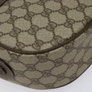 GUCCI GG Supreme Web Sherry Line Bag PVC Beige Gold 001 123 0918 Auth 115011-17