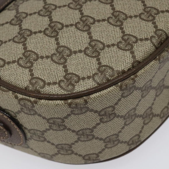 GUCCI GG Supreme Web Sherry Line Tasche PVC Beige Gold 001 123 0918 Auth 115011