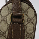 GUCCI GG Supreme Web Sherry Line Bag PVC Beige Gold 001 123 0918 Auth 115011-9