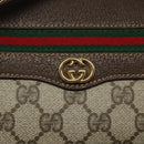 GUCCI GG Supreme Web Sherry Line Bag PVC Beige Gold 001 123 0918 Auth 115011-18