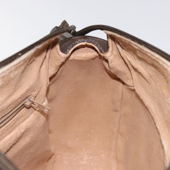 GUCCI GG Supreme Web Sherry Line Bag PVC Beige Gold 001 123 0918 Auth 115011