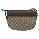 GUCCI GG Supreme Web Sherry Line Bag PVC Beige Gold 001 123 0918 Auth 115011-2