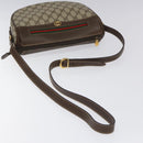 GUCCI GG Supreme Web Sherry Line Bag PVC Beige Gold 001 123 0918 Auth 115011-7