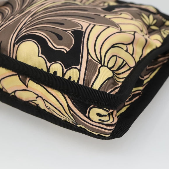 PRADA Hand Bag Nylon Black Silver Auth 115020