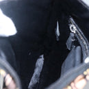 PRADA Hand Bag Nylon Black Silver Auth 115020-19