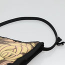 PRADA Hand Bag Nylon Black Silver Auth 115020-8