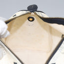 MCM Vicetos Logogram Hand Bag PVC Leather 2way White Gold Auth 115026-19