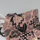 CHANEL Chain V Stitch Shoulder Bag Corduroy Pink Gold CC Auth 115032AM-18